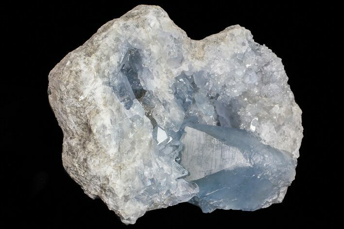 Blue Celestine (Celestite) Crystal Geode - Madagascar #70826